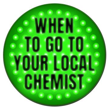 traffic light - when to go to local chemist